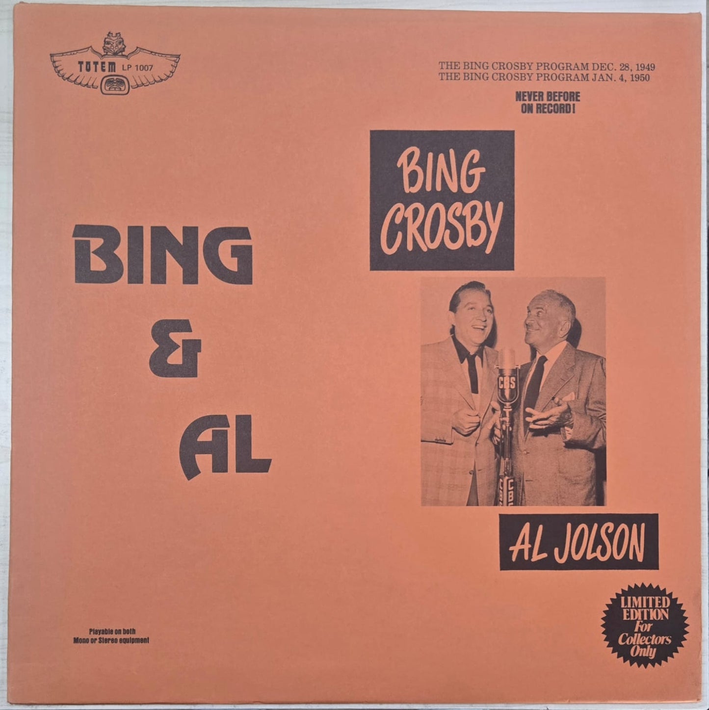 BING AND AL - BING CROSBY