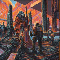 CRYPTIC SHIFT - OVERSPACE & SUPERTIME CLOUDSCAPE ORANGE" (ORANGE RED MARBLED) VINYL