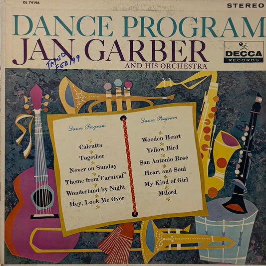 DANCE PROGRAM - JAN GARBER