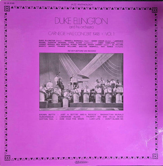 CARNEGIE HALL CONCERTO 1948 VOL 1 - DUKE ELLINGTON