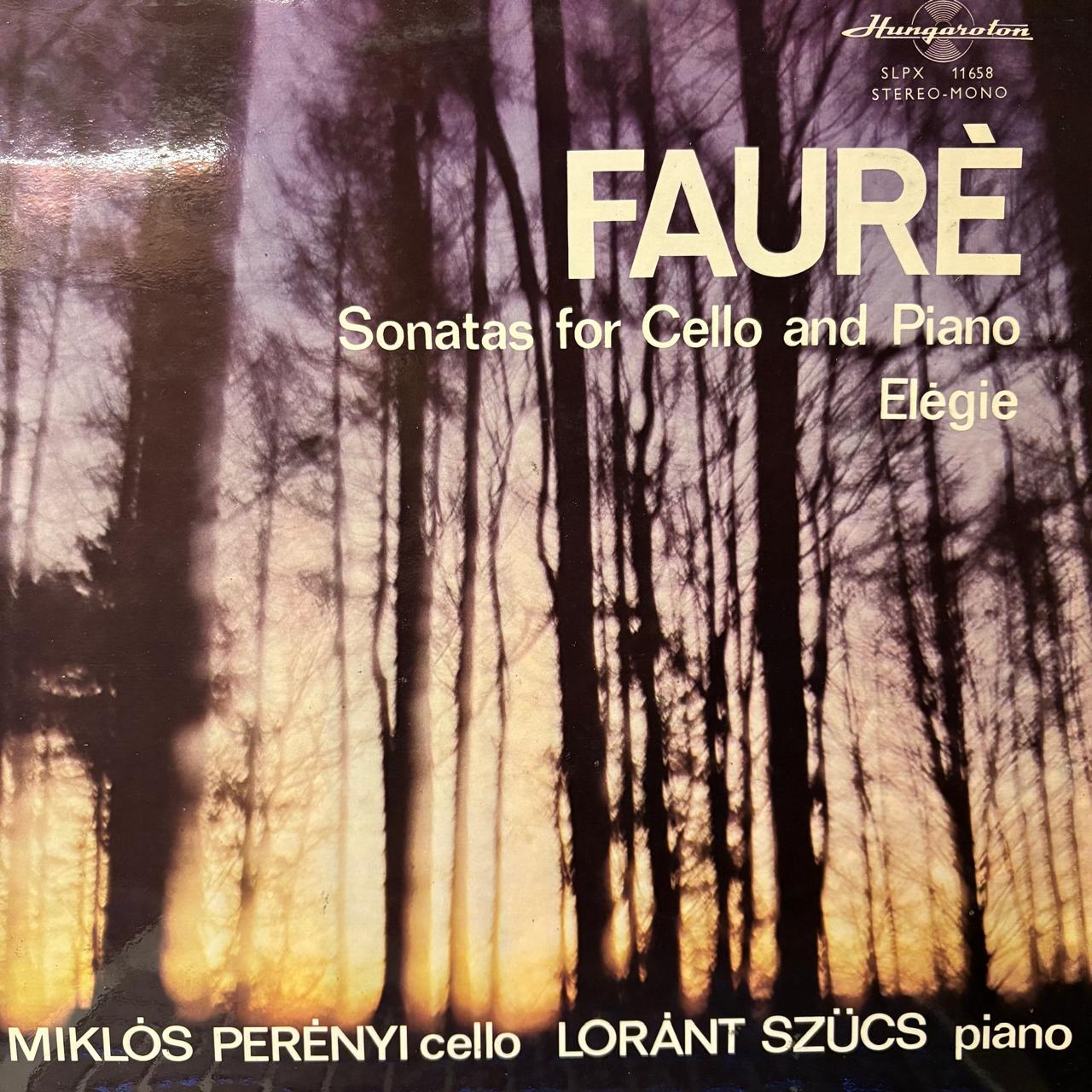 FAURE - SONATAS FOR CELLO AND PIANO
