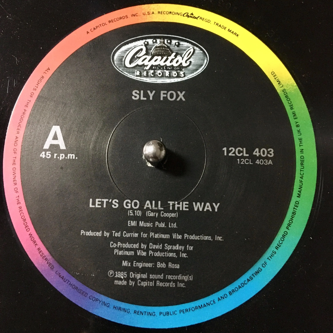 LET'S GO ALL THE WAY - SLY FOX