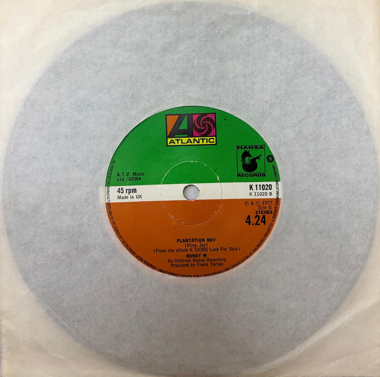 PLANTATION BOY - BONEY M