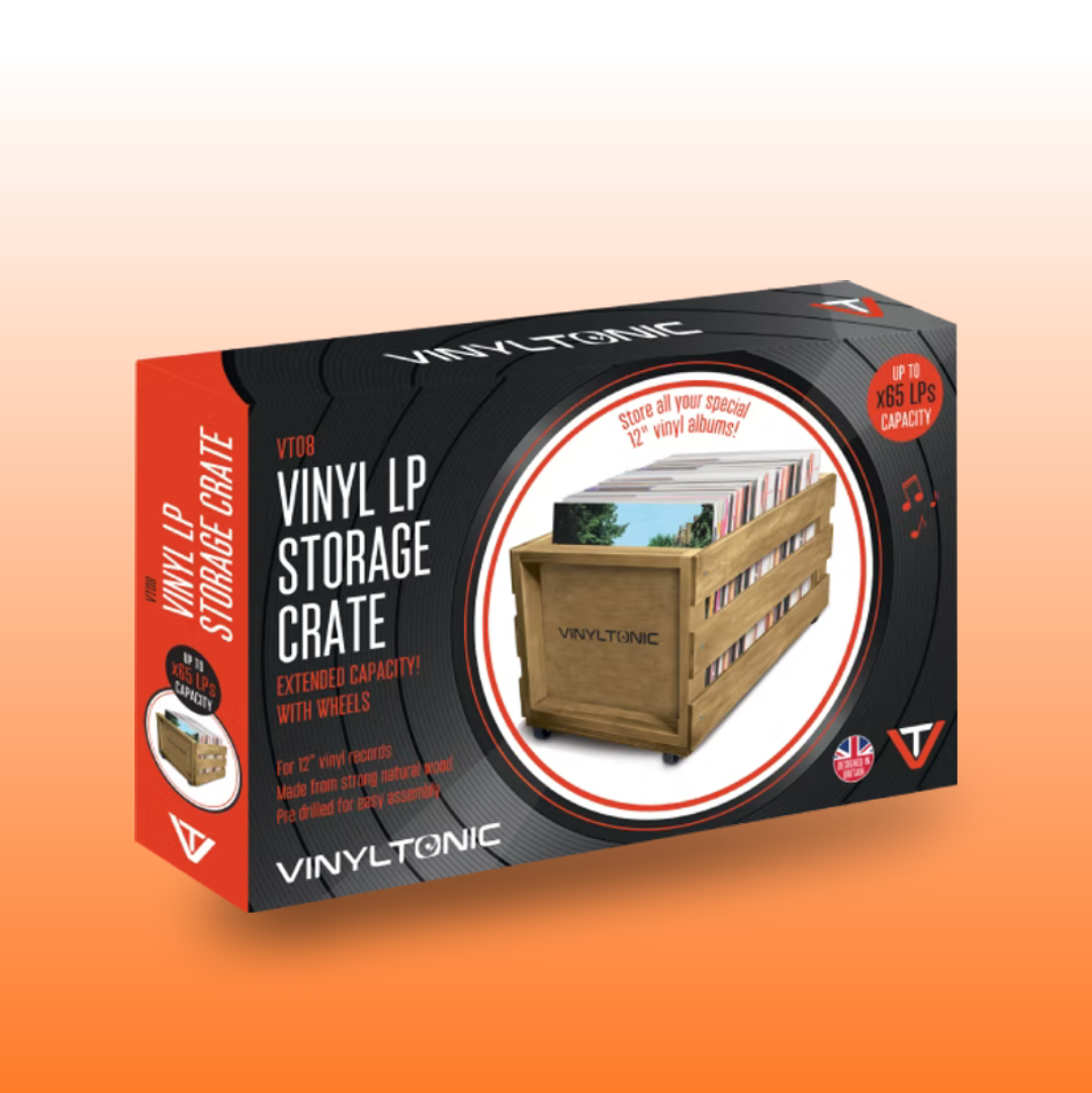 VT08 - VINYL LP STORAGE CRATE (x65 LP)