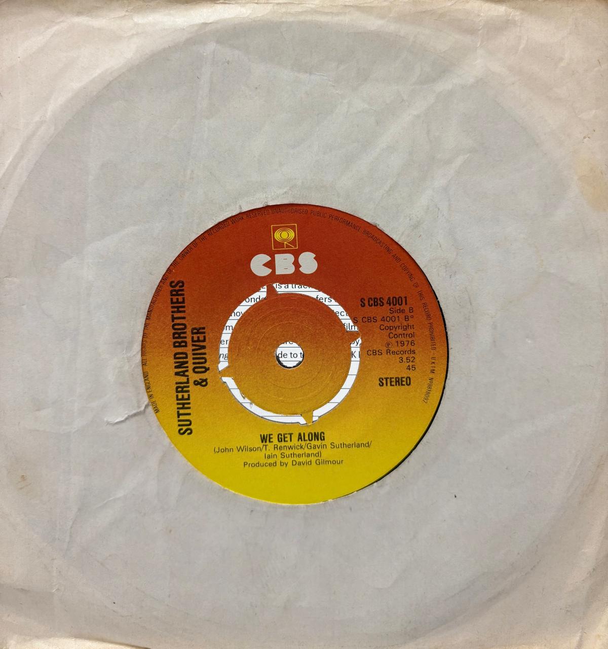 WE GET ALONG - SUTHERNLAND & QUIVER