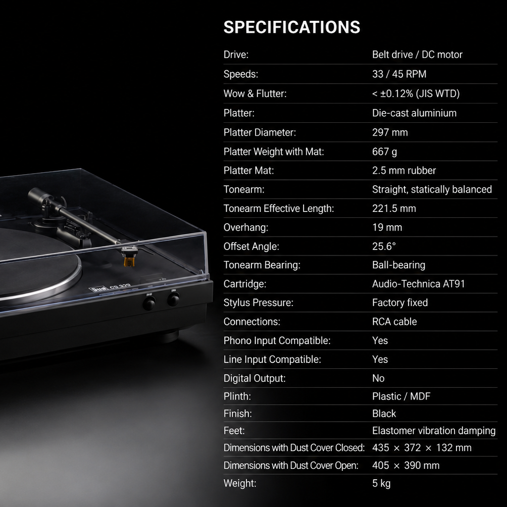 DUAL CS 329 HiFi Turntable