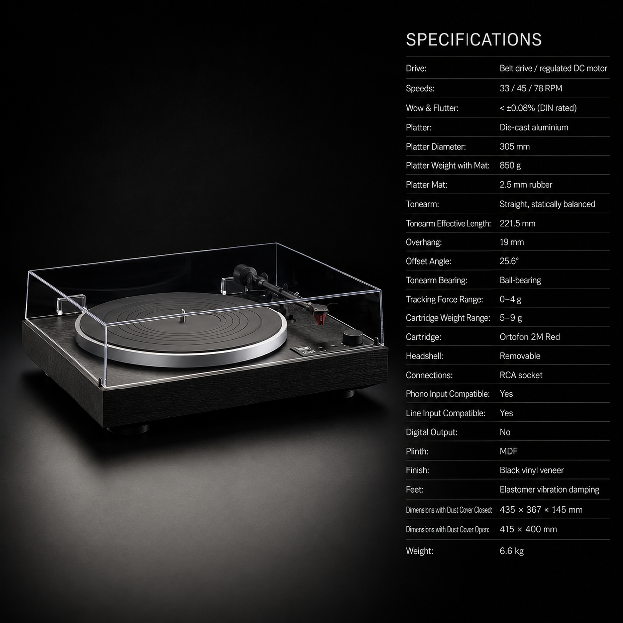 DUAL CS 429 HiFi Turntable
